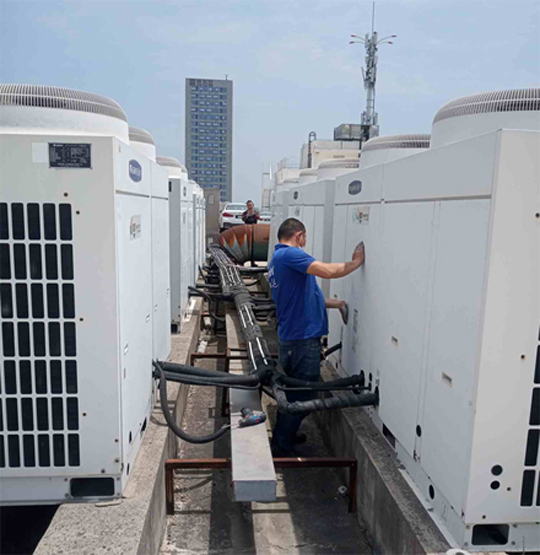 润州中央空调制热和不制冷系统维修方法